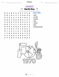 Earth Day printable worksheet preview