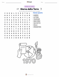 Anteprima della scheda stampabile di Prima Giornata della Terra (1970)