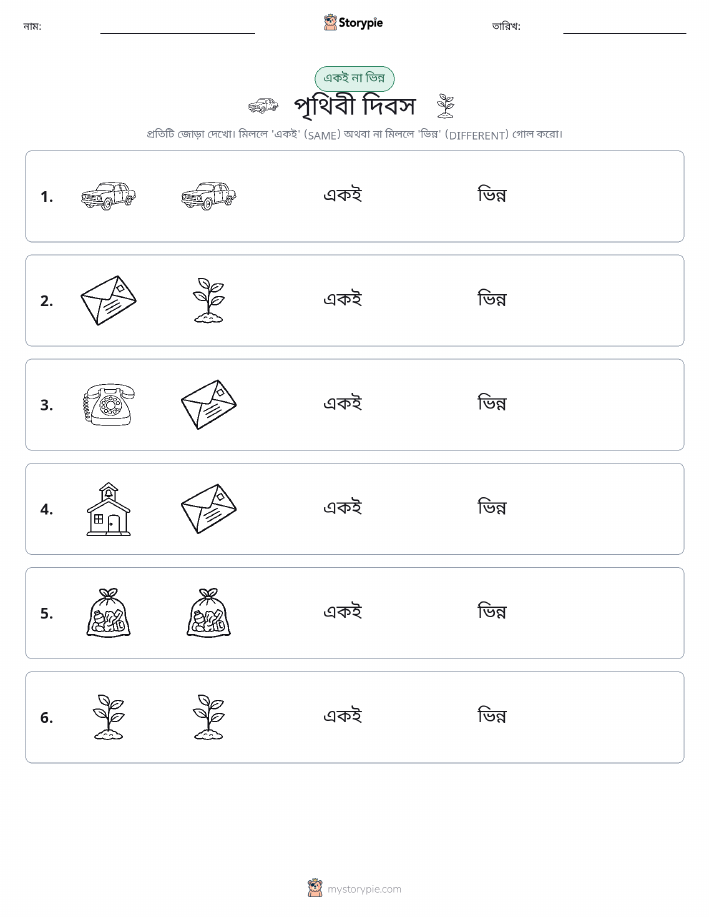 একই বা ভিন্ন