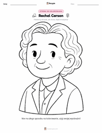 Strona do kolorowania Rachel Carson dla dzieci