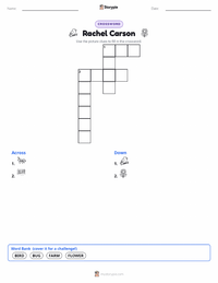 Rachel Carson printable worksheet preview