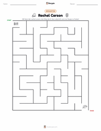 Rachel Carson druckbare Arbeitsblatt Vorschau