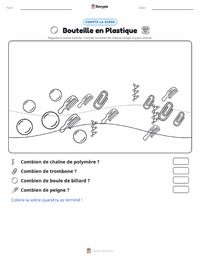Aperçu de la feuille de travail imprimable Plastique