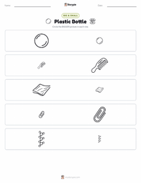 Plastic Bottle printable worksheet preview
