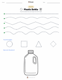 Plastic Bottle printable worksheet preview