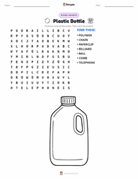 Plastic Bottle printable worksheet preview