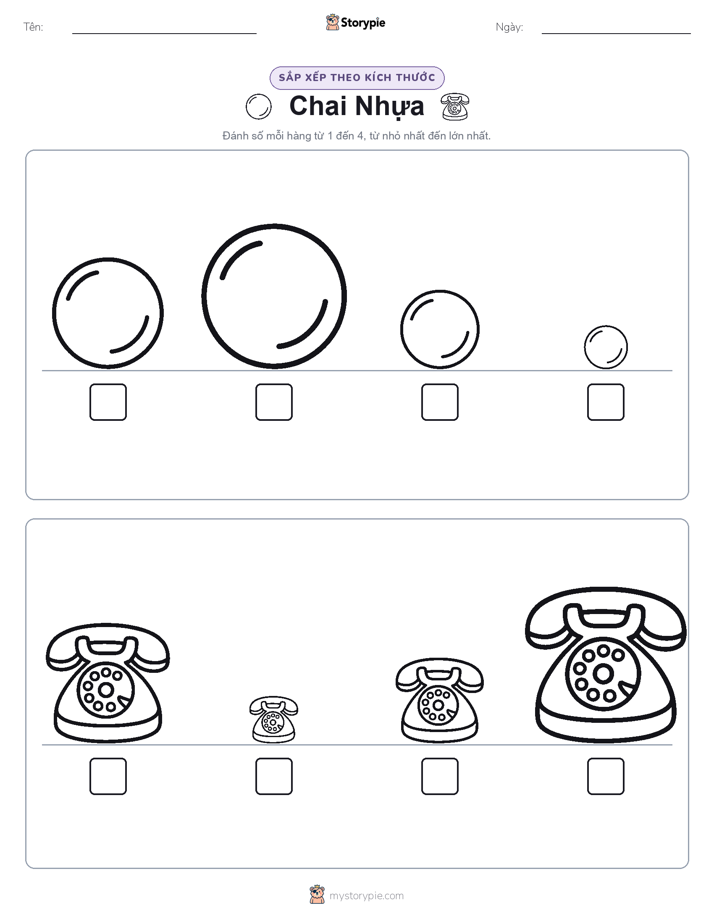 Thứ Tự Kích Thước