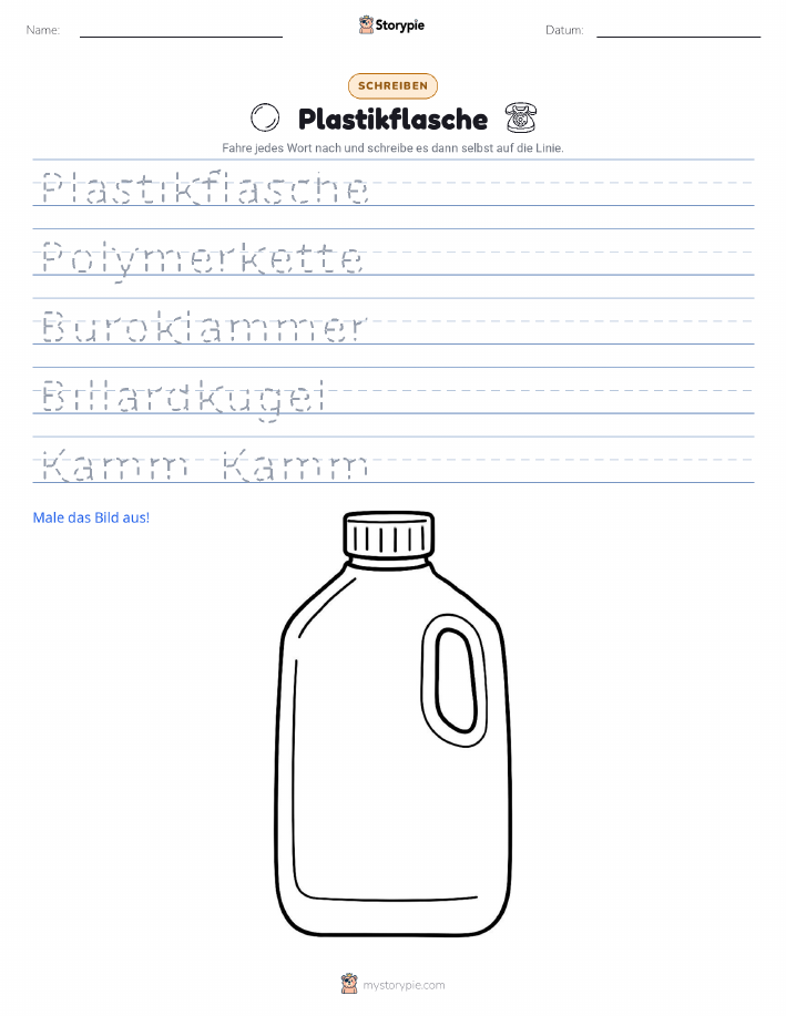 Schreibübung