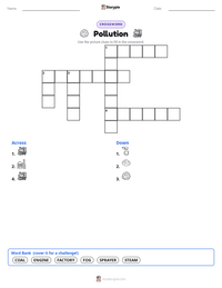Pollution printable worksheet preview