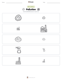 Pollution printable worksheet preview