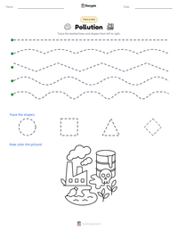Pollution printable worksheet preview