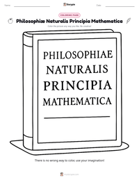 Philosophiæ Naturalis Principia Mathematica printable worksheet preview