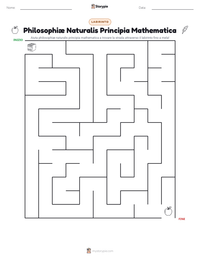Anteprima della scheda stampabile di Philosophiæ Naturalis Principia Mathematica