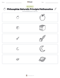 Philosophiæ Naturalis Principia Mathematica printable worksheet preview