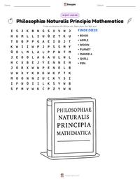Philosophiæ Naturalis Principia Mathematica druckbare Arbeitsblatt Vorschau