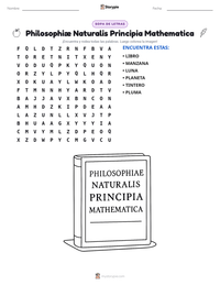 Vista previa de la hoja de trabajo imprimible de Philosophiæ Naturalis Principia Mathematica