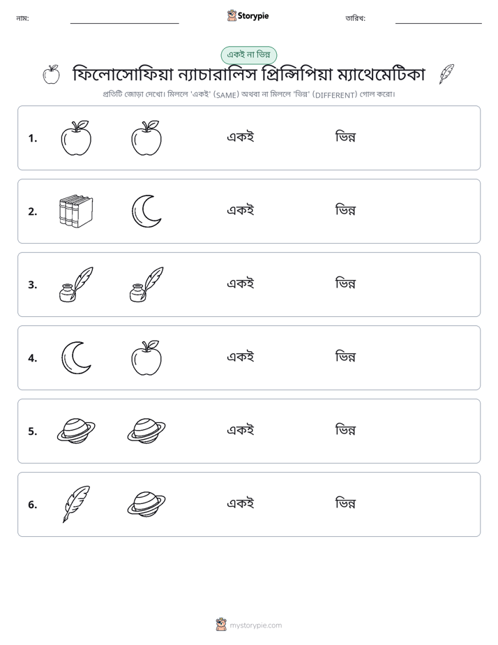 একই বা ভিন্ন