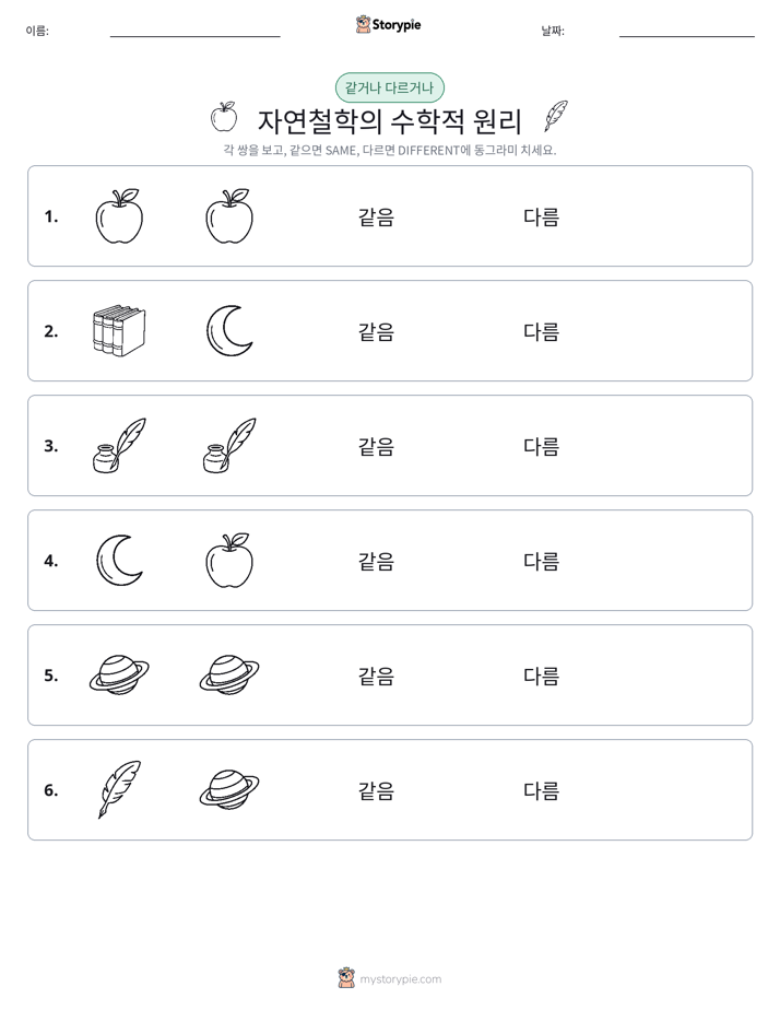 같은 것 또는 다른 것