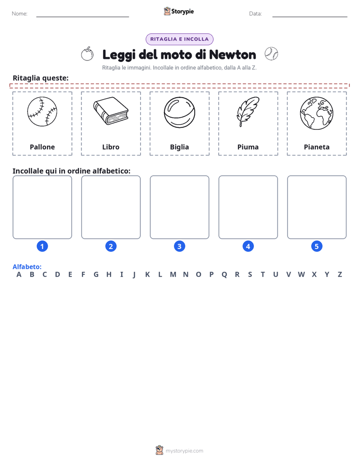 Taglia & Incolla Alfabeto