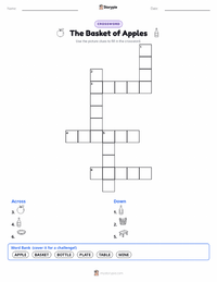 The Basket of Apples printable worksheet preview