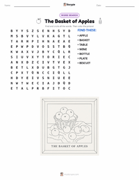The Basket of Apples printable worksheet preview