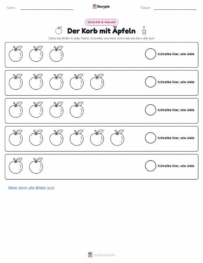 Zählen & Ausmalen