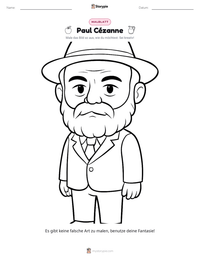 Paul Cézanne druckbare Arbeitsblatt Vorschau