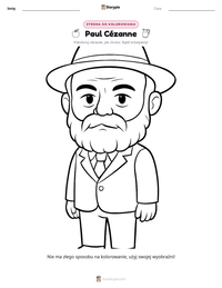 Podgląd drukowalnego arkusza ćwiczeń Paul Cézanne