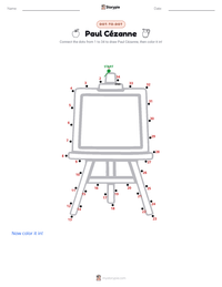 Paul Cézanne printable worksheet preview