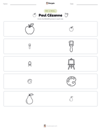 Paul Cézanne printable worksheet preview
