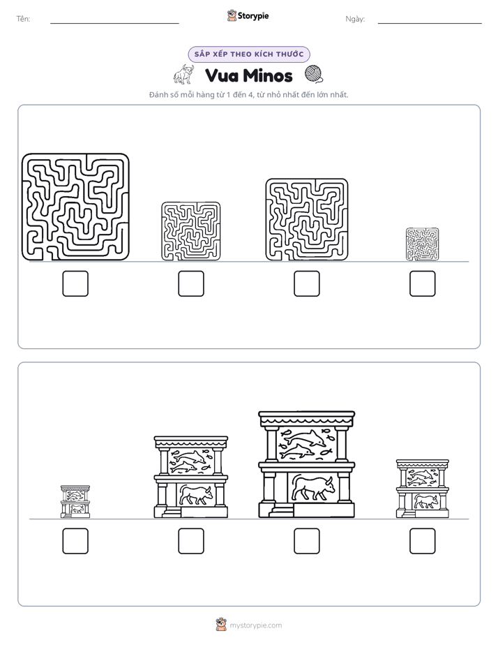 Thứ Tự Kích Thước