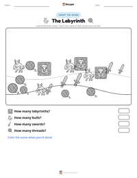 The Labyrinth printable worksheet preview