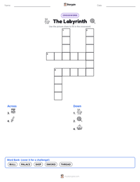 The Labyrinth printable worksheet preview