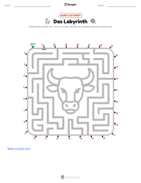 Das Labyrinth druckbare Arbeitsblatt Vorschau