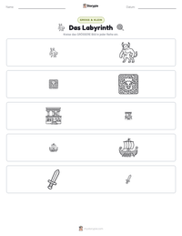 Das Labyrinth druckbare Arbeitsblatt Vorschau