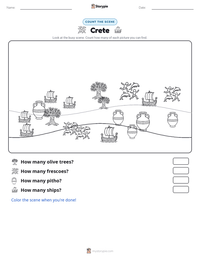 Crete printable worksheet preview