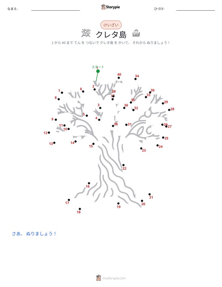 点つなぎ