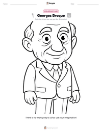 Georges Braque printable worksheet preview