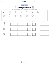 Georges Braque printable worksheet preview