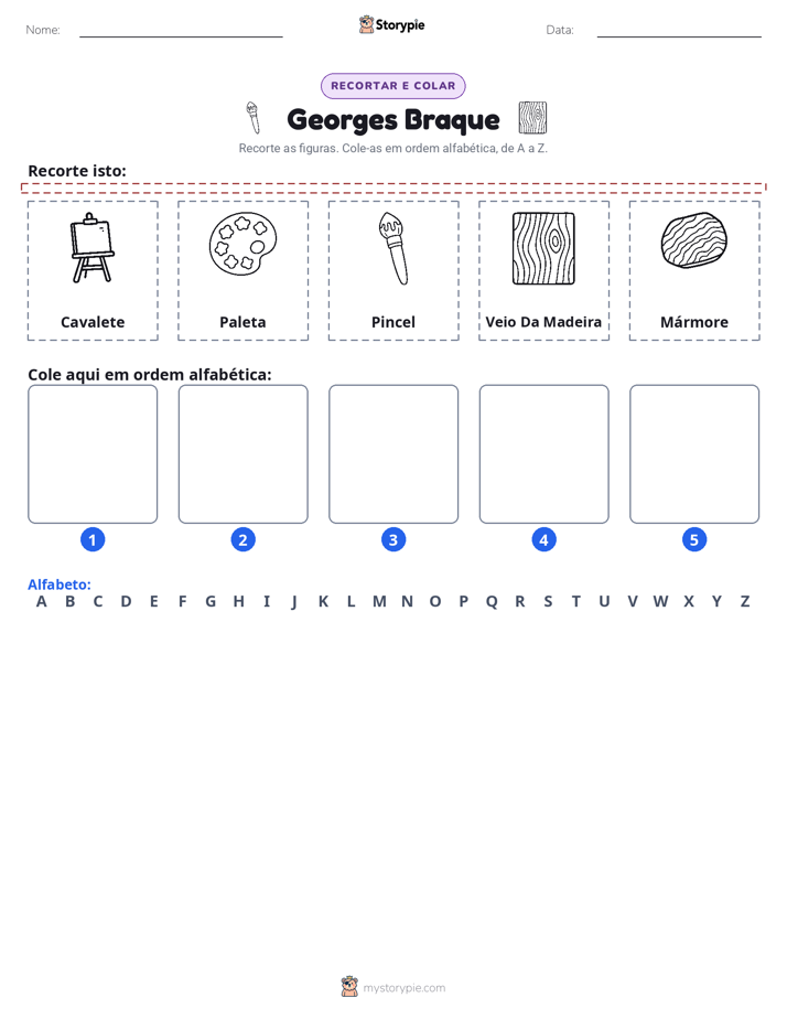 Recortar & Colar Alfabeto