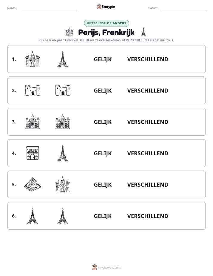 Zelfde of Verschillend