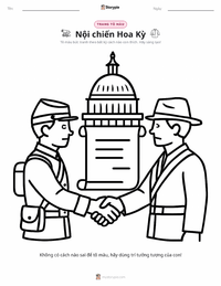 Trang tô màu Nội chiến Hoa Kỳ cho trẻ em