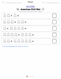 American Civil War printable worksheet preview