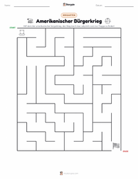 Amerikanischer Bürgerkrieg druckbare Arbeitsblatt Vorschau