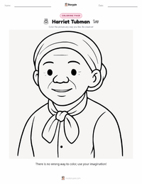 Harriet Tubman printable worksheet preview