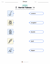 Harriet Tubman printable worksheet for kids