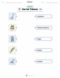 Aperçu de la feuille de travail imprimable Harriet Tubman