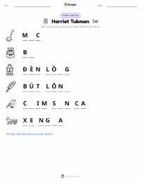 Xem trước tài liệu in sẵn Harriet Tubman