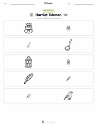 Harriet Tubman printable worksheet preview