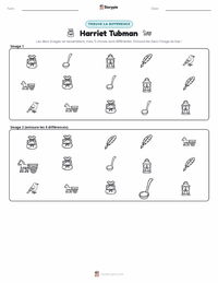 Aperçu de la feuille de travail imprimable Harriet Tubman